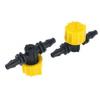 Hozelock Flow Control Valve Black and Yellow 2Pk 4mm 27760000