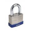 Sterling Laminated Steel Double-Locking Coloured Bumper Padlock With Two Keys Silver 64mm PHLPL162