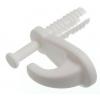 Plastic Knock-In Hooks For Cavity Walls and Hollow Doors White 2Pk 35682