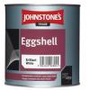 Johnstones Eggshell Lustre Paint Brilliant White 1-Ltr 301678