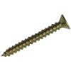 Securit Brass Plated Countersunk Woodscrews 3.5 x 30mm 32Pk S8172 