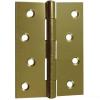 Securit Steel Butt Hinges Brass Plated 100mm 3Pk S4307