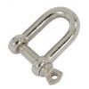 Zinc Plated D Shackles Metallic Silver 8mm 5/16-Inch 5Pk BB21351