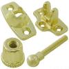 Heavy Duty Brass Plated Screw Down Sash Fastener 10Pk BB2490