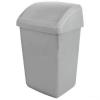 Whitefurze Plastic Swing Top Bin Silver 50-Ltr H10L42