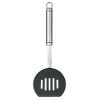 Kitchen Craft Oval Handled Stainless Steel Non-Stick Half Round Turner Silver and Black KCPROHTNS