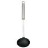 Kitchen Craft Oval Handled Professional Non-Stick Ladle Silver and Black KCPROGLNS