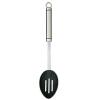 Kitchen Craft Oval Handled Stainless Steel Non-Stick Slotted Spoon Silver and Black KCPROSSNS