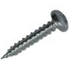 Securit Zinc Plated Round Head Woodscrews Metallic Silver 4 x 25mm 30Pk S8211 