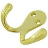 Double Robe Hooks Brass Plated 5Pk BB2782