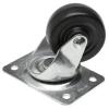 Shepherd Rubber Wheel Swivel Plate Casters Black 2.5-Inch 9478