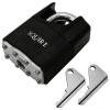 Squire Steel Closed Shackle Shed Lock With Two Keys Black 45mm 37CS