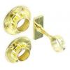 Securit One Centre and Two End Sockets Brass Plated 19mm 3Pk S5559