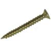 Securit Brass Plated Countersunk Woodscrews 3 x 25mm 40Pk S8164 