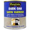 Rustins Satin Finish Polyurethane Varnish Dark Oak 500ml POSD500