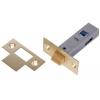 Sterling Brass Plated Tubular Mortice Latch With Fixing 75mm PHTML130