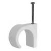 Cable Clips White 6mm 100Pk EK297