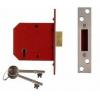 Chubb Five Lever Deadlock With Two Keys Satin Chrome 78mm Y2101-SC-3.00