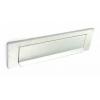 Securit Aluminium Gravity Door Letter Plate Bright Silver 250mm S3130 