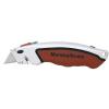 Marshalltown Soft Grip Utility Knife With Blade Storage Silver and Brown M9059