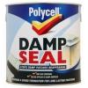 Polycell One Coat Damp Seal Matt White 2.5Ltr 5093044 | Seals Patches of Damp and Prevents Them From Reappearing | Can be Applied to Damp Surfaces | For a Long Lasting Paint Finish