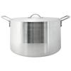 Sonex Heavy Gauge Casserole Silver and Black 50cm 91850