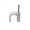 StarPack Round Cable Clip White 10mm 50Pk 72094