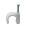 StarPack Cable Clip Round White 6mm 100Pk 72091