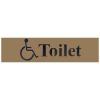 Best Assorted Self Adhesive Signs Horizontal Disabled Toilets 5cm x 20cm 42172