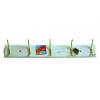 5 Hook Hat And Coat Rack - White