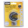 Rolson Rotary Action 15mm Copper Pipe Cutter With Spare Blade Red 22406