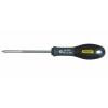 Stanley Fatmax Pozidriv Screwdriver Black And Silver Pz1 x 100mm 0-65-335