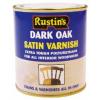 Rustins Satin Finish Polyurethane Varnish Dark Oak 250ml POSD250 | Extra Tough Polyurethane for Interior Use