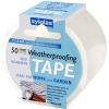 Sylglas Weather-Proofing Tape White 50mm x 6Mtr 8620007