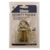 Amtech Heavy Duty Security Padlock With Three Keys Metallic Silver 50mm XXSEL015