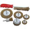 Am-tech Assorted Brass Head Cleaning Drill Wire Brush Set 7Pk F3610