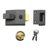 Yale Chrome Plated Manual Deadlocking Front Door Night Latch With Two Keys 60mm P-89-CH-CH-60