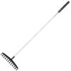 Wilkinson Sword Stainless Steel Classic Easy Glide Soil Rake Silver and Ash 730320