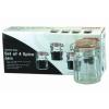 Apollo Clipseal Glass Spice Jar Set Clear 4Pk 8241