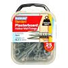 Plasplugs Regular-Duty Plasterboard Hollow Wall Fixings Silver And Grey 25Pk CF111