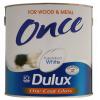 Dulux One Coat Gloss Paint Pure Brilliant White 750ml 5084142