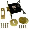 Securit Three Lever Dead Lock Brass Plated 63mm S1814