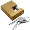 Henry Squire Solid Brass Professional Warehouse Block Lock With Two Keys 60mm WL1