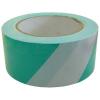 OHSA Safe Conditions Green &amp; White Tape 50mm x 33Mtr