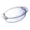 Pyrex Classic Oval-Shaped Glass Casserole Dish Clear 4.5Ltr 460A000