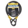 Sterling 2100mm Length x 15mm Diameter Vinyl Coated Braided Steel Double Loop Cable Black PH152C