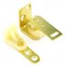 Securit Gravity Or Cafe Door Hinges Set Brass Plated S4430