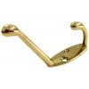 Heavy Duty Brass Plated Metal Hat and Coat Hook 30757