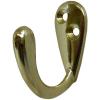 Securit Coat Hooks Brass Plated 50mm 2Pk S6107