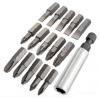 Black and Decker Piranha Assorted Screwdriver Drill Bit Set Metallic Silver 15Pk X60506-XJ